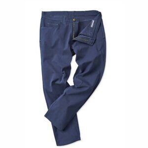 Blue Delta Men's Johnson Benjamin Custom Made Dull Blue Jhino Straight Leg Jean